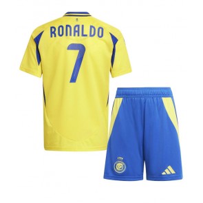 Al-Nassr Cristiano Ronaldo #7 Dětské Domácí dres komplet 2024-25 Krátký Rukáv (+ trenýrky)